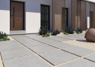 QYMH1817BI38597 ACRON 11 AMBIENTE DETALLE ACRON PEARL 60X60 20MM SOBRE ARENA EXTERIO SZ7